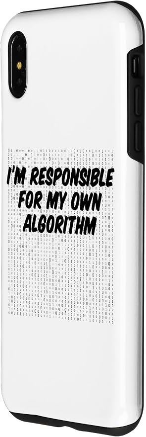 iPhone XS Max Binary Code Computer Algorithm AI Artificial Intelligence Case