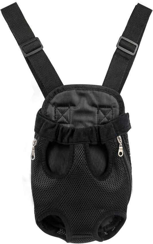 Adjustable Pet Carrier Backpack - Dog, Puppy & Cat Carrier for Travel, Hiking & Car - Front Carrier & Backpack in One