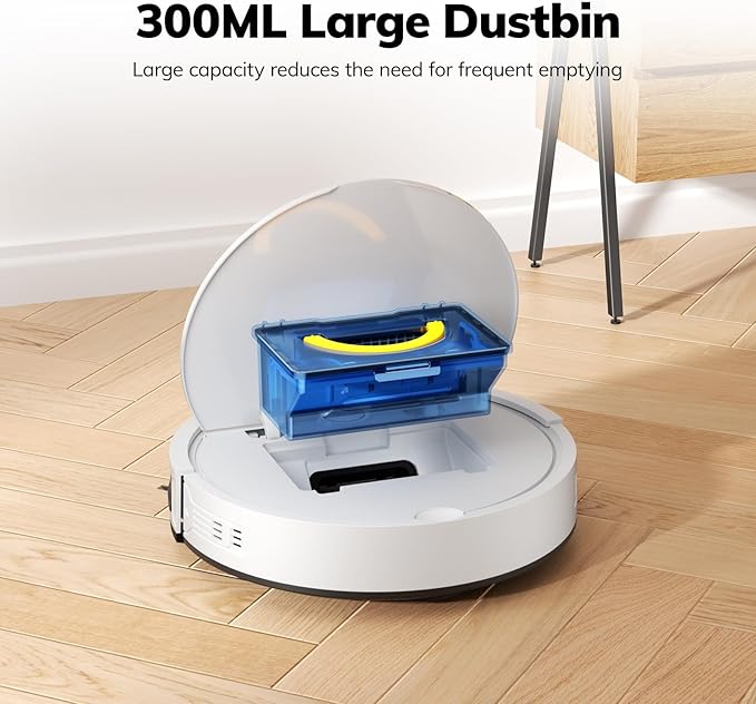 ILIFE V2 Robot Vacuum Cleaner, Tangle-Free Suction | 120 Mins Runtime, Slim, Self-Charging Robotic Vacuum Cleaner, Ideal for Pet Hair and Hard Floors