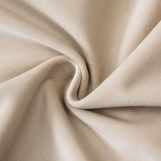 24x24 Velvet Throw Pillow Covers Set of 2 for Couch Sofa Bed,Khaki | JUSPURBET Decorative Pillow Covers with Invisible Zipper for Modern Living Room Bedroom Home Decor