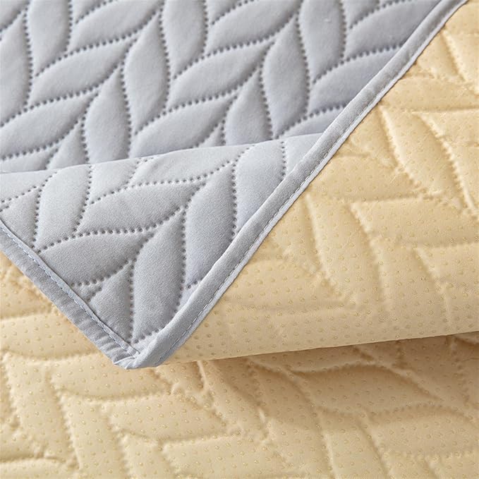 GIBZ Waterproof Dog Bed Cover Anti Slip Pet Furniture Protector Washable Blanket Large Soft Quilted Mat, Dark Grey, 260x210cm