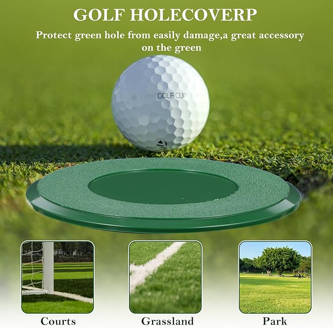 8 Pcs Golf Cup Cover, Putting Green Hole Cup Cover Plastic Golf Cups Covers for Yard Garden Backyard Game Ball Outdoor Activities
