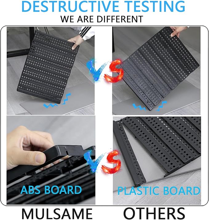 MULSAME Wall Mounted Storage Bins Parts Rack 4 Colors Bin Organizer Garage Plastic Shop Tool, Garage Organizers and Storage (Style-Classic) 25.2"*16.2"