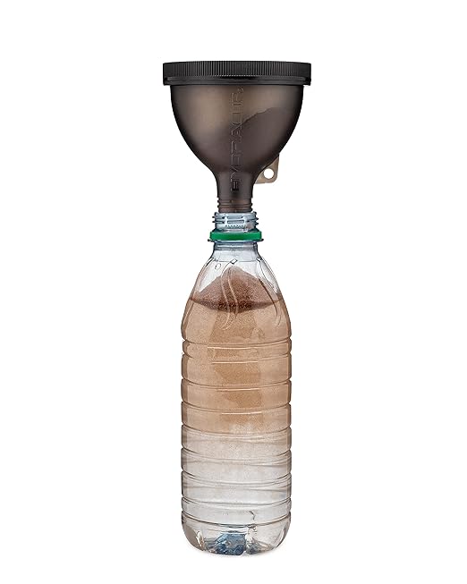 Protein Funnel [6 Pack] Patented Funnels with Stand for Filling Water Bottles, Shaker Bottles w/Protein Powder, Supplement Storage Set, Take to Go or Kitchen Use, Keychain for Shaker Cup, BPA Free