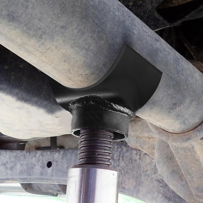 RYANSTAR RACING 3" Lifting Axle Saddle Axle Adapter Compatible with Hydraulic Jack Bottle Jack Floor Jack Made of Stell Black