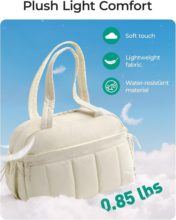 BAGSMART Duffle Bag for Travel, Gym Bag for Women, Weekender Carry on Bag | PVC Wet Pocket, Airline Approved Personal Carry-on Size, Fits Under-seat, One Bag for Gym, Travel, Hospital, Overnight