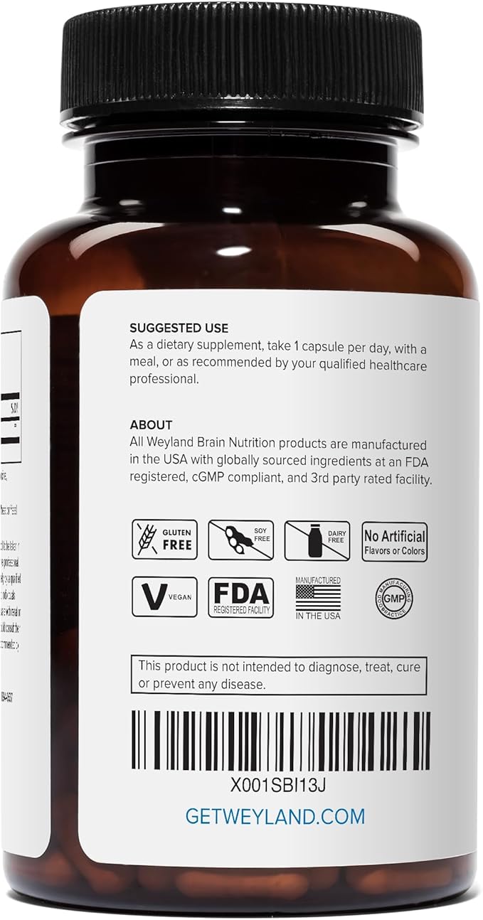 Lithium Orotate 2.5mg (1 Bottle), 60 Vegetarian Capsules, Lithium Supplement Supports Healthy Mood, Behavior, Memory and Wellness