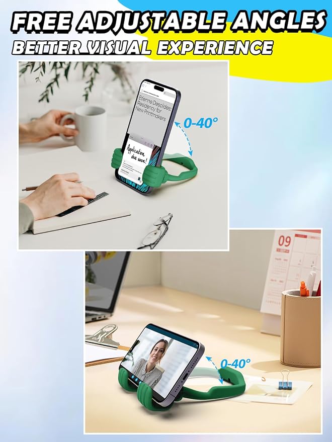 Stocking Stuffers for Teens Boys Girls Cell Phone Holder Mens Women Gifts | Thumbs Up Phone Stand, Gifts for Adults Kids Teenager Children Husband Wife Dad Mom, Cool Gadgets, Santa Gift for Christmas