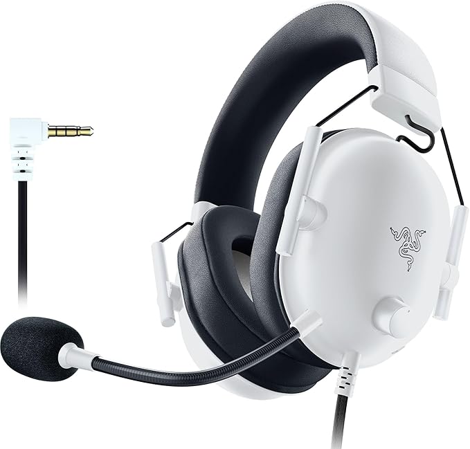Razer BlackShark V2 X Wired Xbox Gaming Headset, White | 50mm Drivers, Cardioid Mic, Lightweight, Comfortable Noise Isolating Earcups, For Xbox Series X, Series S, PS5, PC, Switch