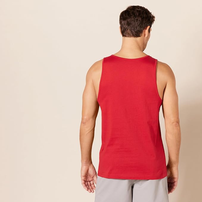 Amazon Essentials Men's Active Quick Dry Tech Stretch Moisture Wicking Lightweight Gym Tank Top