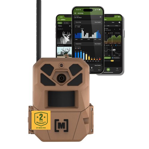 Moultrie Edge 3 Cellular Trail Camera - 40MP HD Photo Capture - 1080p Low-Glow Flash - GPS - Multi-Carrier Auto-Connect - Built-in Memory - 0.5s Trigger Speed - AI Buck Detection