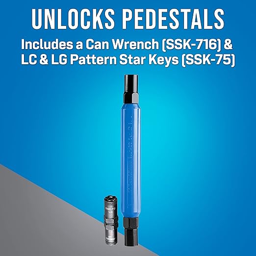 SSK-750 Jonard Tools Star Key Can Wrench Kit for LC & LG Patterns