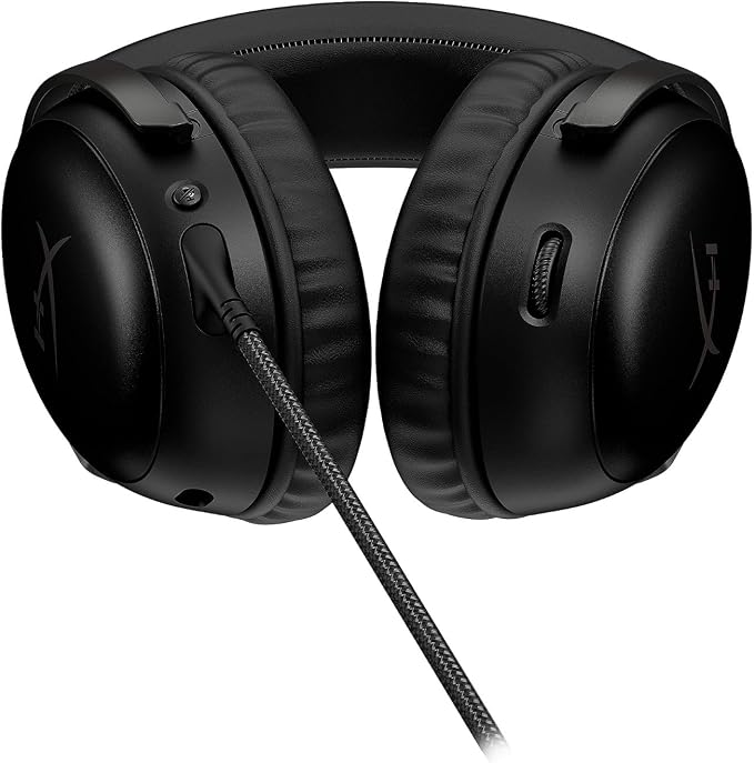 HyperX Cloud III – Wired Gaming Headset, PC, PS5, Xbox Series X|S, Angled 53mm Drivers, Spatial Audio, Memory Foam, Durable Frame, Ultra-Clear 10mm Mic, USB-C, USB-A, 3.5mm – Black