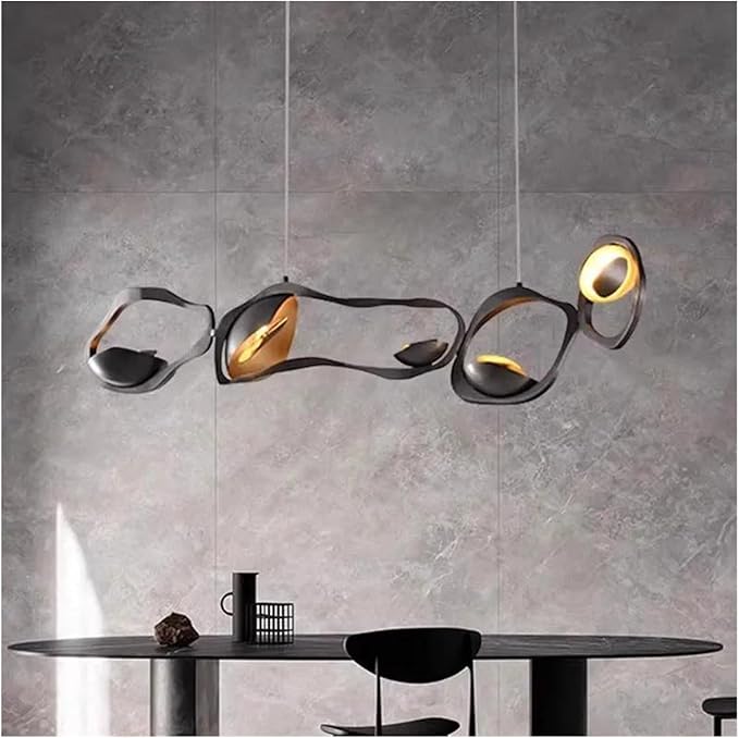 Modern Home Decor Led Lights Pendant Light Lamps for Living Room Chandeliers for Dining Hanging Indoor Lighting,Modern LED Chandelier(APP with RC Dimmable,Length 150)