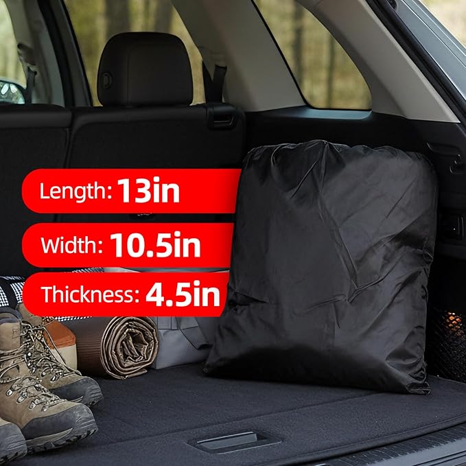 AggAuto Portable Rolling Creeper Mat - 60 x 28 in Extra Wide Mechanic Mat, Waterproof PU Material, Foldable Design for Under Car Repair in Garage/Parking Lot/Outdoor, with Storage Bag