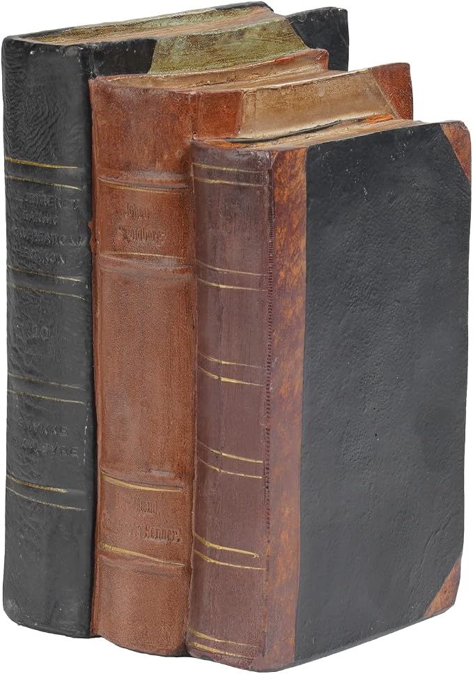Guichifun Decorative Books Home Decor Clearance - Resin Retro Classical Fake Books Faux Books Decoration Fall Decor Gifts for Men Coffee Table Shelf Decor for Living Room Decor 5.5 * 4.5 * 7.5 Inch