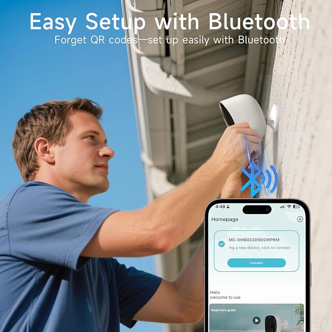 2K Security Camera Wireless Outdoor, 5GHz/2.4GHz WiFi Camera for Home Security Battery Powered, AI Motion Detection, Color Night Vision, 2-Way Talk,Siren,Spotlight,IP65,Works w/Alexa,Cloud/SD