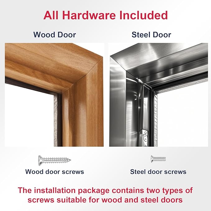 Automatic Garage Door Closer – HBL’ Adjustable Closing & Latching Speed, Durable Sprayed Aluminum, Easy Installation, Also Ideal for Commercial Use.