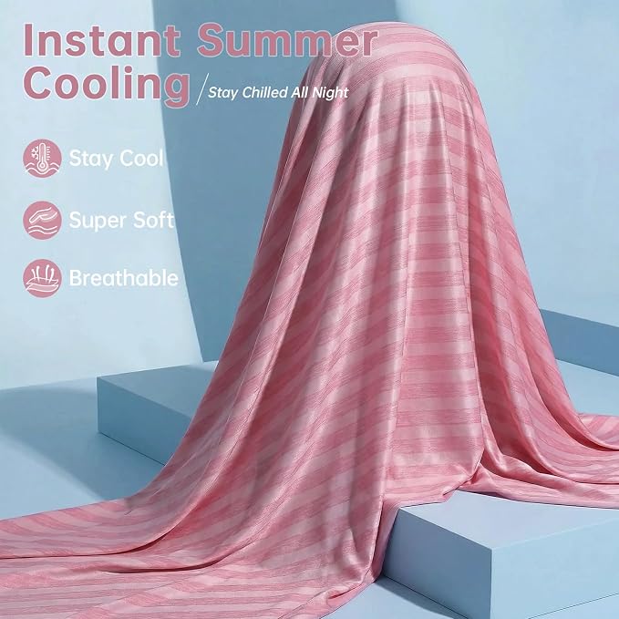 Guohaoi Cooling Blanket for Hot Sleepers and Night Sweats 90"x108" King | Arc-Chill Q-Max >0.5 Cool Fiber,100% Oeko-Tex Certified Lightweight Summer Blanket for Travel/Outdoor Ultra Cold Breathable