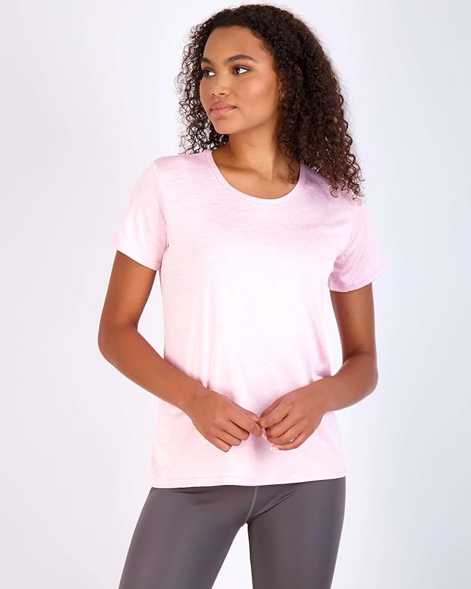 5 Pack Women's Dry Fit Short Sleeve Athletic Gym Workout Running Tops | Available in Plus Size, Exercise, Sports, Fitness, Quick Dry, Cooling, Moisture Wicking, Loose Basic Tees, Yoga, Pilates