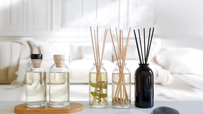 Urban Naturals Balsam Forest Oil Reed Diffuser Refill + Free Set of Reed Sticks - Fragrance Notes of Pine Fir Needles, Evergreen, Woodsy Cedar and Sandalwood – Vegan, 4 oz Made in the USA