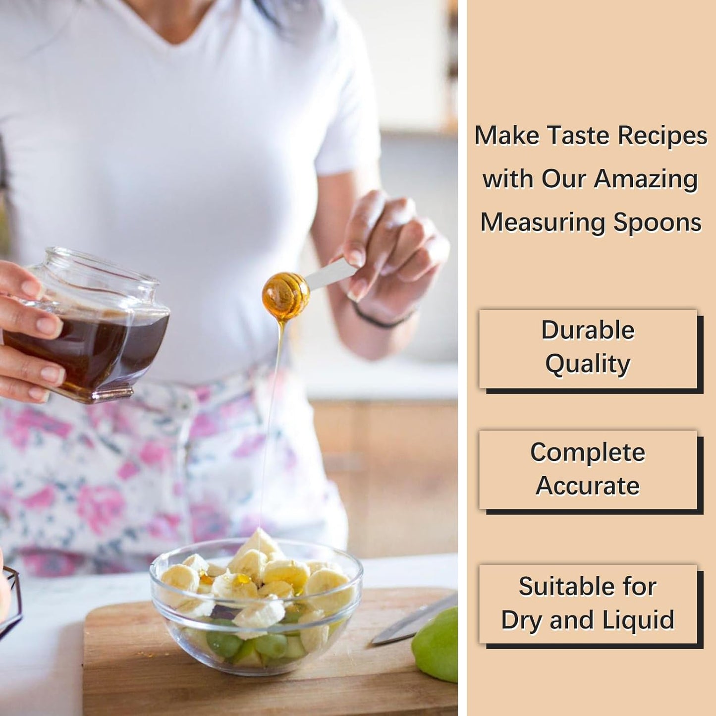 2PCS 3/4tsp (1/4tbsp, 1/8oz, 3.75ml) Single Measuring Spoon, Stainless Steel Individual Teaspoons Only