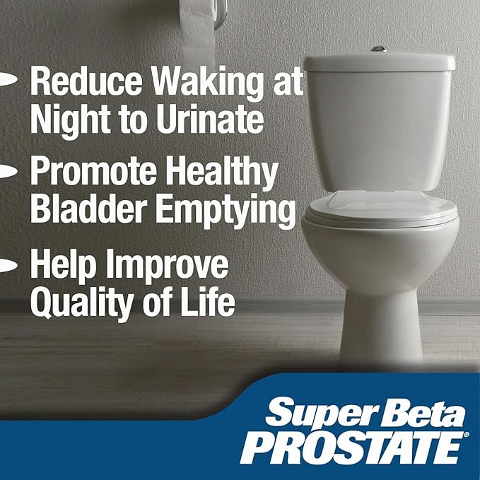 Support Supplement for Men's Health - Reduce Bathroom Trips, Promote Sleep, Better Bladder Emptying & Healthy Prostate, Beta Sitosterol - 60 Count (Pack of 2)