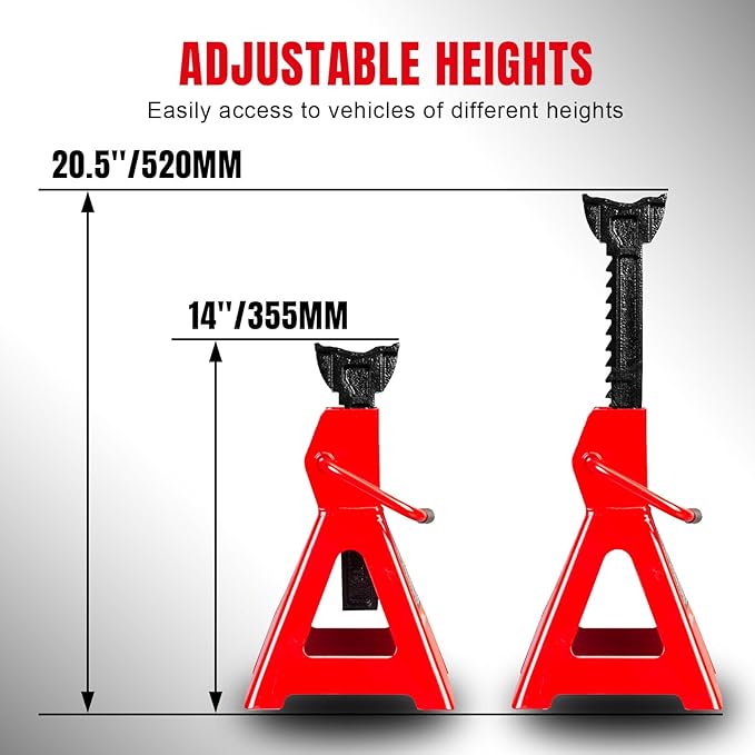 Big RED Car Jack Stands