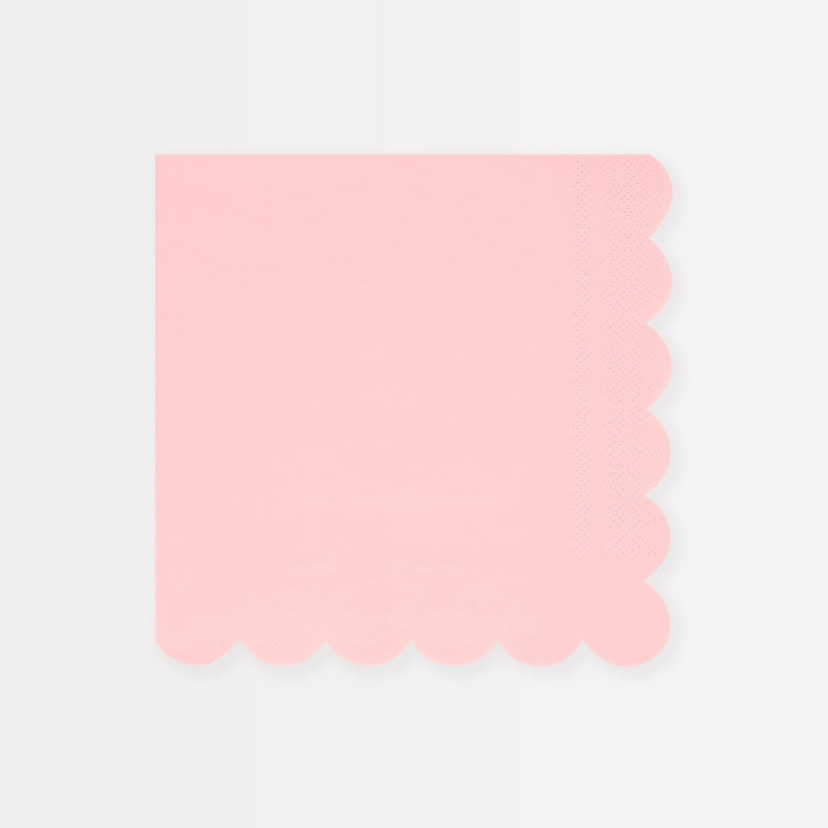 Meri Meri Disposable Paper Napkins (Pack of 16), Scalloped Edge, 2 Sizes, 10 Colors, Party Napkins