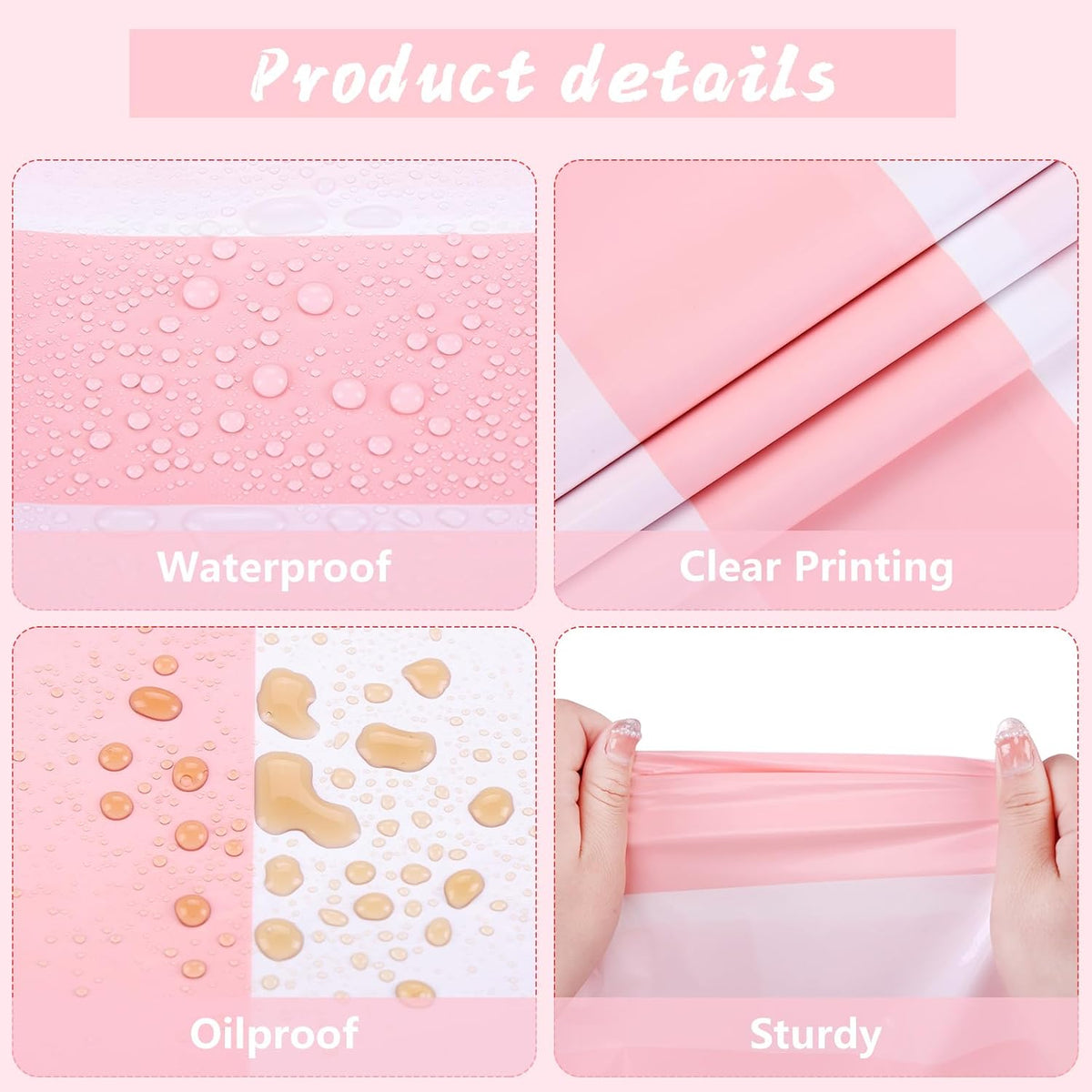Kesfey Pink Striped Tablecloth Picnic Vertical Stripe Table Cover 3 Packs