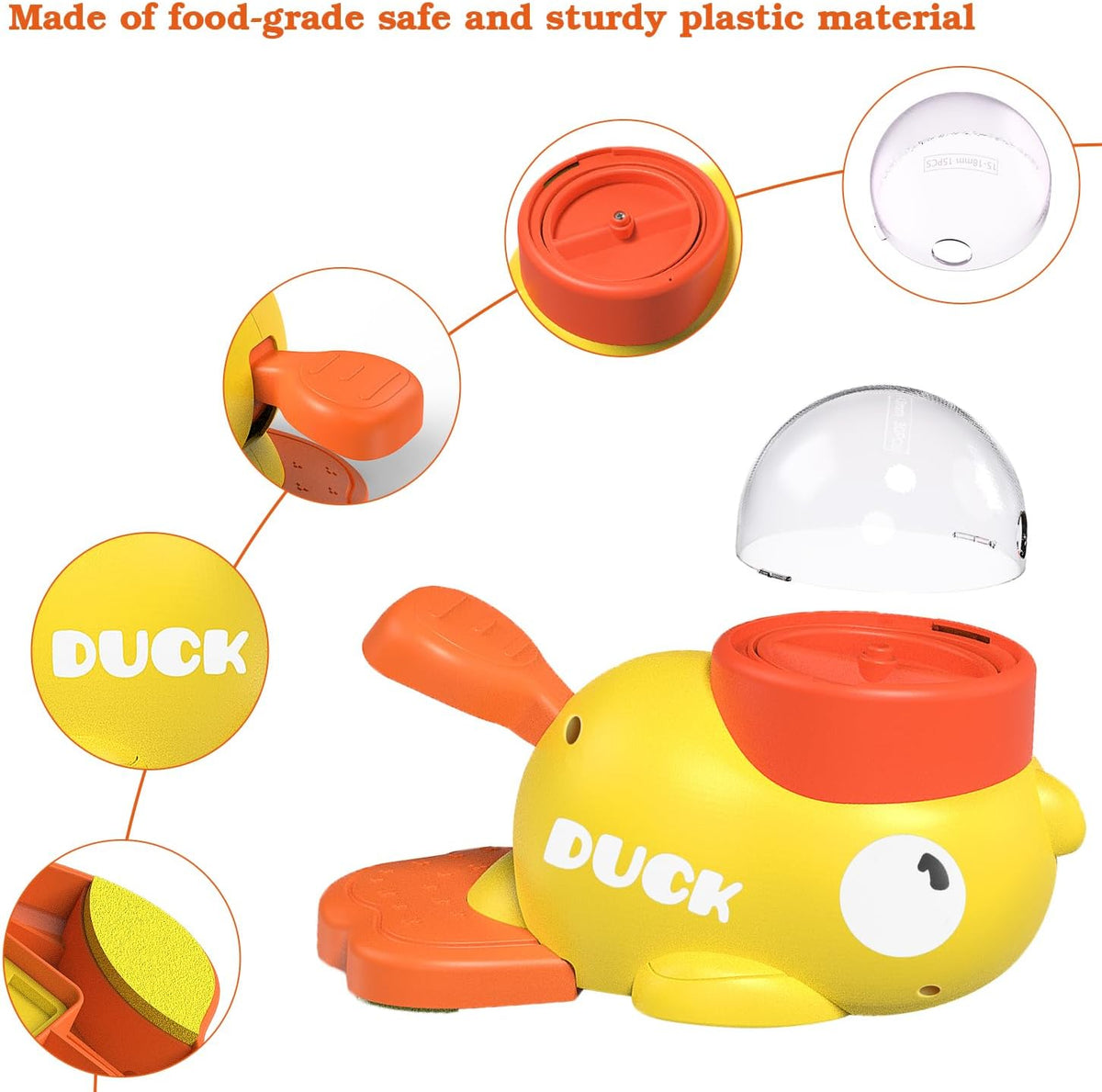 Dog Interactive Treat Dispenser Toy, Food Puzzle Slow Feeder (Yellow)