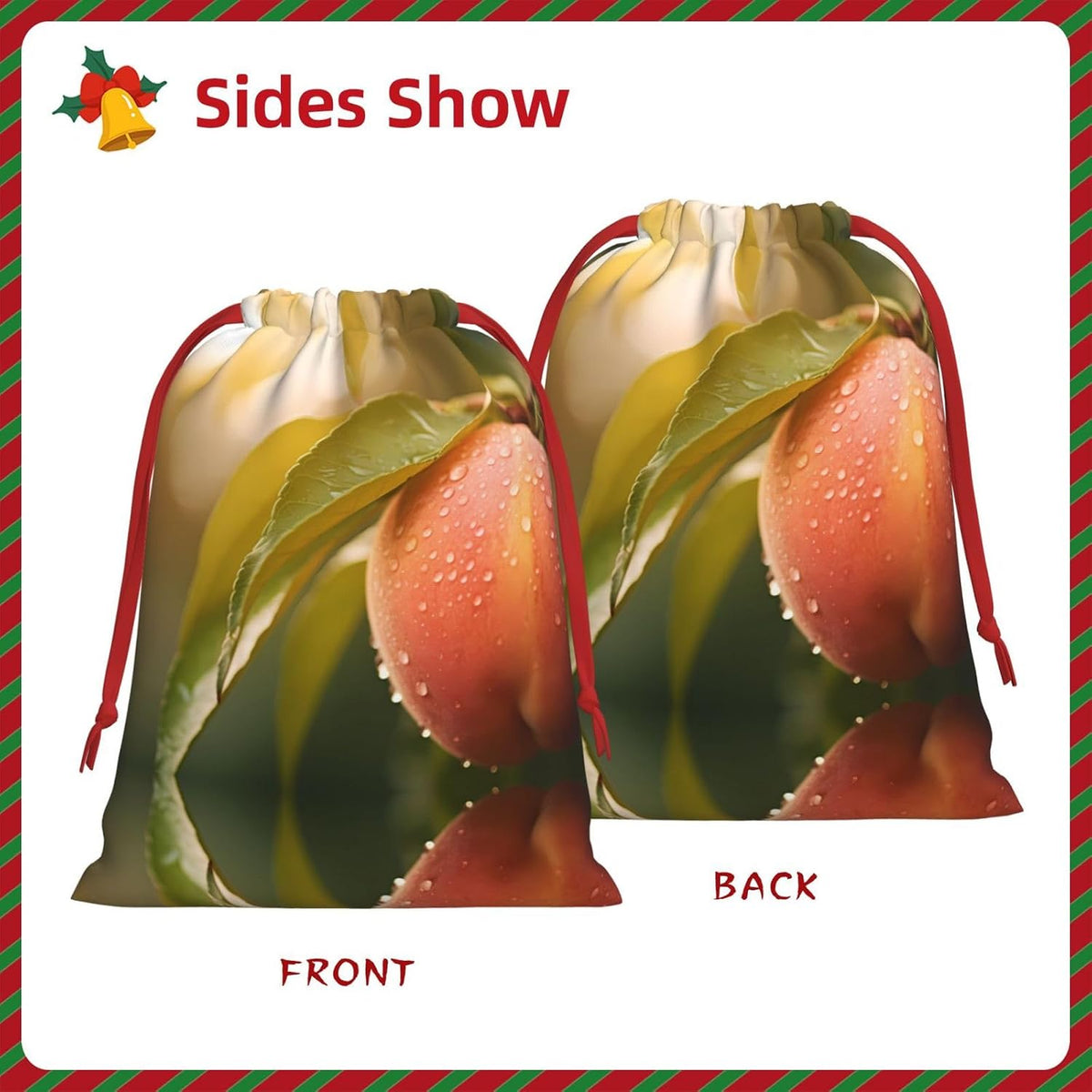 WZYCWB honey peach S Printed Gift Bags - Perfect for Weddings, Christmas, Birthdays, and Parties - S - L
