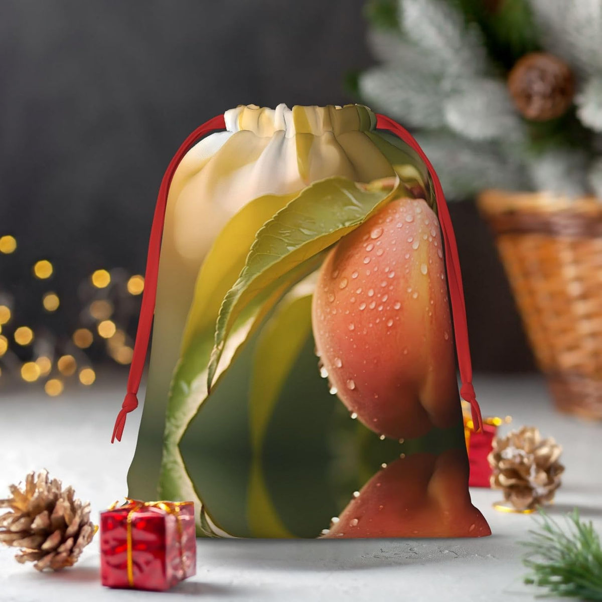 WZYCWB honey peach S Printed Gift Bags - Perfect for Weddings, Christmas, Birthdays, and Parties - S - L