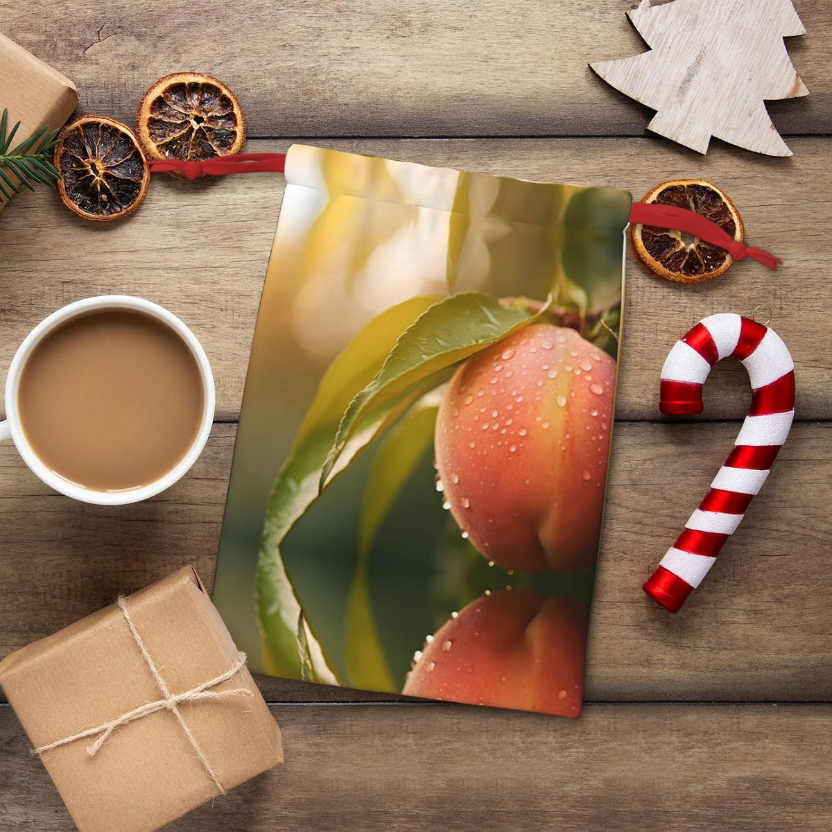 WZYCWB honey peach S Printed Gift Bags - Perfect for Weddings, Christmas, Birthdays, and Parties - S - L