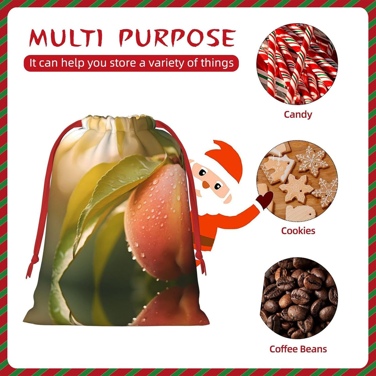WZYCWB honey peach S Printed Gift Bags - Perfect for Weddings, Christmas, Birthdays, and Parties - S - L