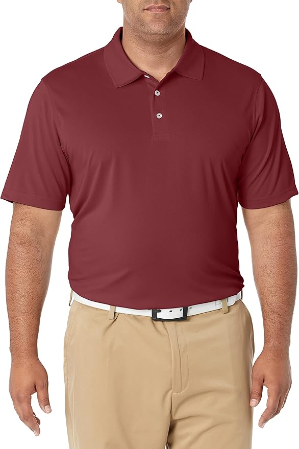 Amazon Essentials Mens Golf Polo Shirt, Moisture-Wicking Quick Dry, Short Sleeve