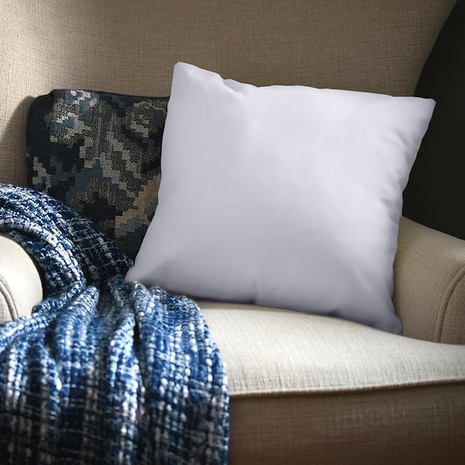 Utopia Bedding Throw Pillows, 22x22 Pillow Inserts, Pack of 1, White | Down Alternative Throw Pillow Inserts, Couch Pillows for Indoor Decor, Plush & Supportive, Decorative Cushion for Sofa, White