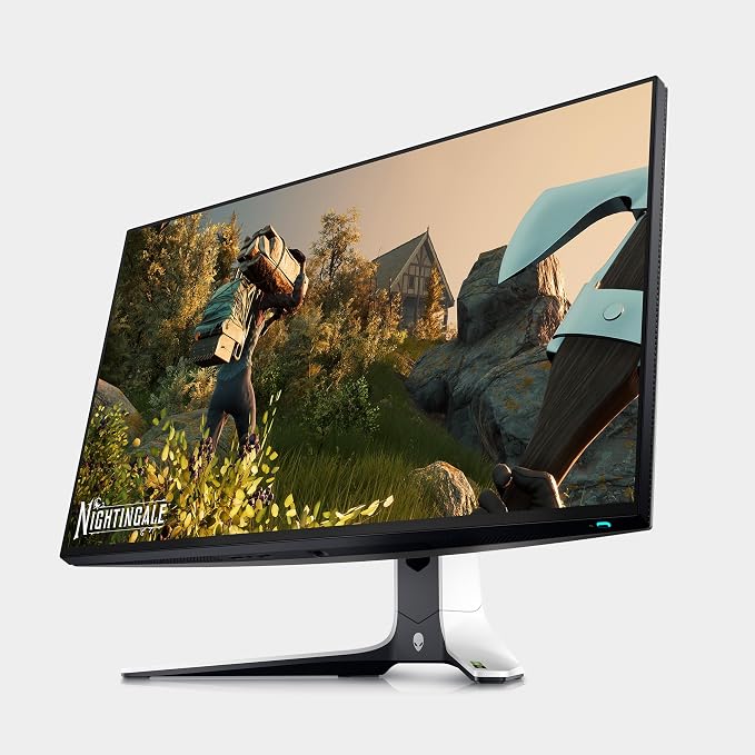 Alienware AW2723DF Gaming Monitor - 27-inch (2560 x 1440) 240Hz Display (DP 1.4), 1ms Response Time, NVIDIA G-Sync, Preset OSD Modes, Height/Tilt/Swivel/Pivot Adjustability - Lunar Light
