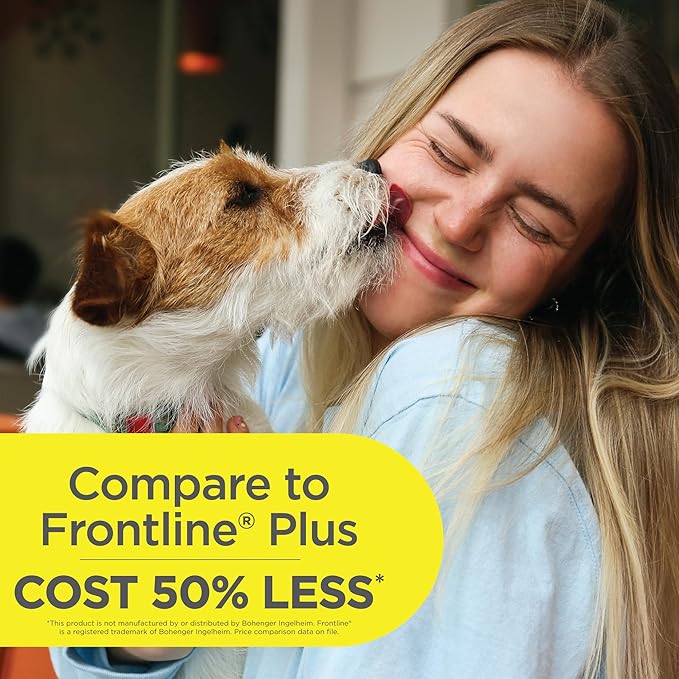 FirstAct Plus Flea Treatment for Dogs, Extra Large Dogs 89+ lbs, 6 Doses, Same Active Ingredients as Frontline Plus Flea and Tick Prevention for Dogs