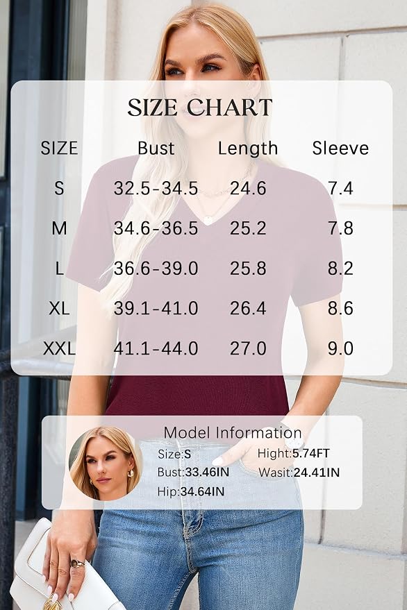 Arach&Cloz Women's Wool Blend Spring Summer Lightweight Business Casual Sweater Tops 2026
