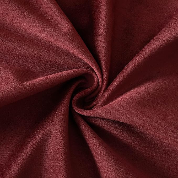 24x24 Pillow Covers Decorative Velvet Throw Pillow Covers Set of 2,Dark Red | JUSPURBET Luxury Cushion Covers with Invisible Zipper for Modern Couch Sofa Bed Living Room Bedroom Home Decor Christmas
