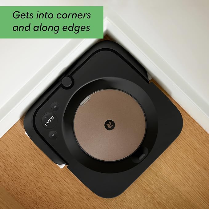 iRobot Braava Jet m6 (6012) Ultimate Robot Mop- Wi-Fi Connected, Precision Jet Spray, Smart Mapping, Works with Alexa, Ideal for Multiple Rooms, Recharges and Resumes, Black