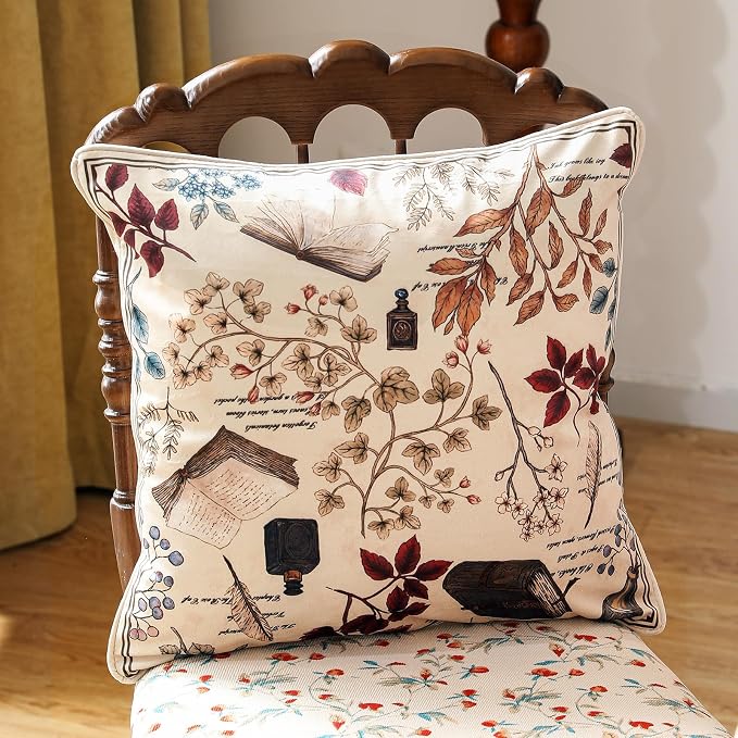 Designer French Velvet Throw Pillow Cover,Set of 2,18"x18"-Xipeia | Pillow Cover,Concealed Zipper Design,Dragonfly Pattern,Sofas,Bedroom,Living Room,Lounge Chairs,All Season Home Decor
