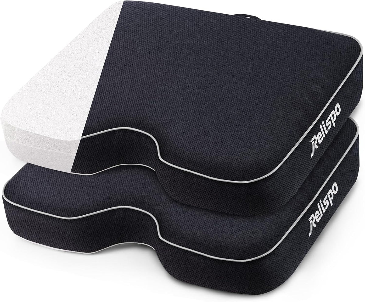Skiennix Stadium Seat Cushion - Waterproof Extra Thick Memory Foam Bleacher Seat | Portable & Comfortable
