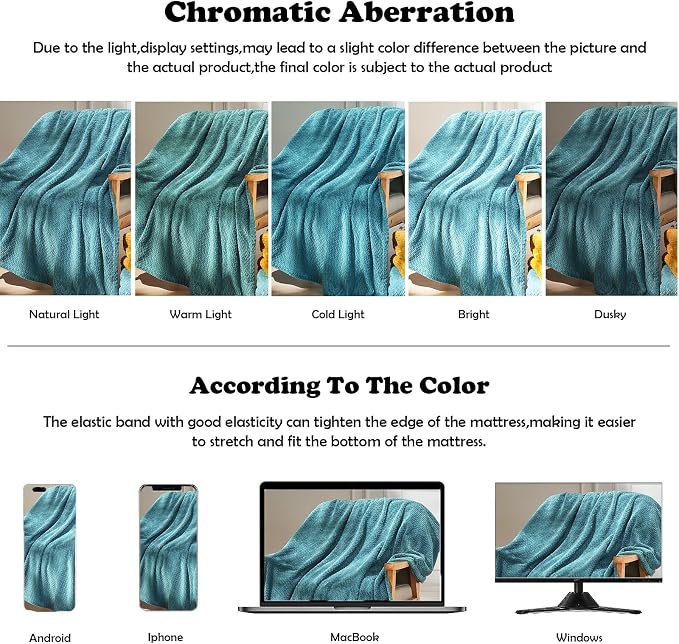NEWCOSPLAY Fleece Leaves Pattern Queen Blanket, Dark Blue, 90"x90" | Super Soft Throw Blanket, Lightweight Cozy Bed Sofa Blanket, Premium Silky Flannel Fleece, Travel Blanket for All Season Use