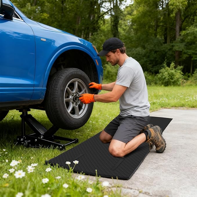 Rolling Creeper Mat,Under Car Repair Garage Mat, 58"X28",Made Available for Self-Driving Tour, Long-Haul Truck for Working On The Ground, Foldable Mechanics Mat for Low Clearance