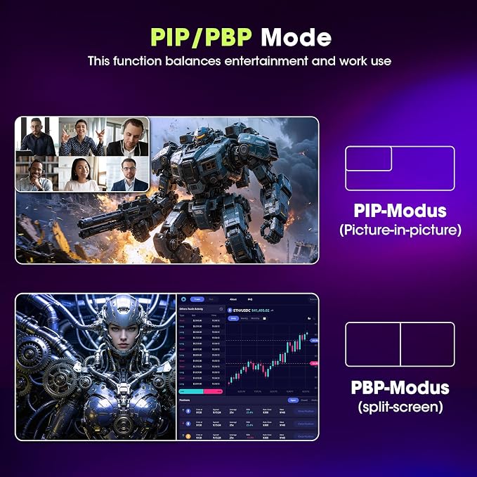 Amzfast 32" 4K 120Hz 1ms Curved Gaming Monitor, 3840x2160 UHD, PIP/PBP, Adaptive Sync, 130% sRGB, 3000:1 Contrast, HDR, 300nits, 1500R, HDMI2.1(VRR)& DP1.4, Built-in Speaker, Eyes Care, VESA Mount