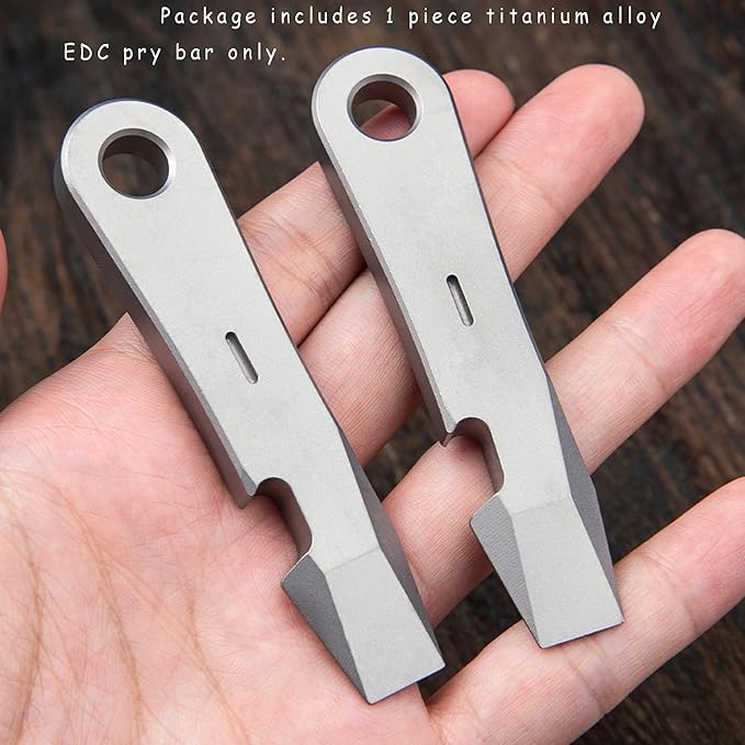EDC Pry Bar Titanium Bottle Opener Keychain Pocket Pry Bar Mini Crowbar Portable EDC Multi Tool