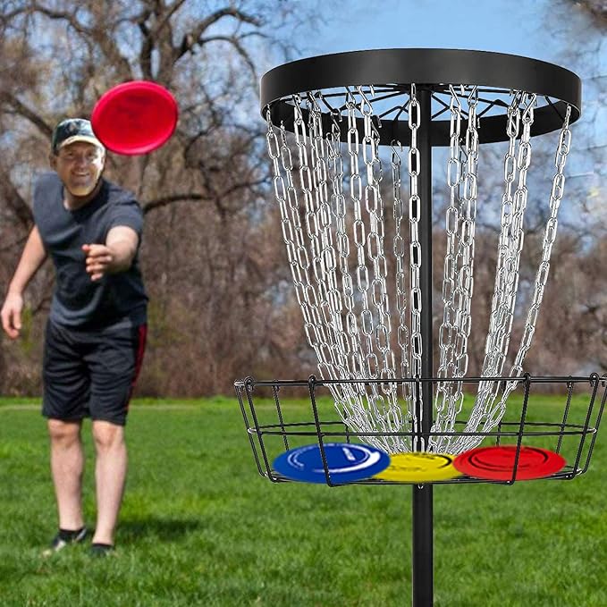 Disc Golf Set - Driver, Mid-Range and Putter Discs with Disc Golf Bag for Outdoor and Backyard, Comfortable Plastic, 6 Pack