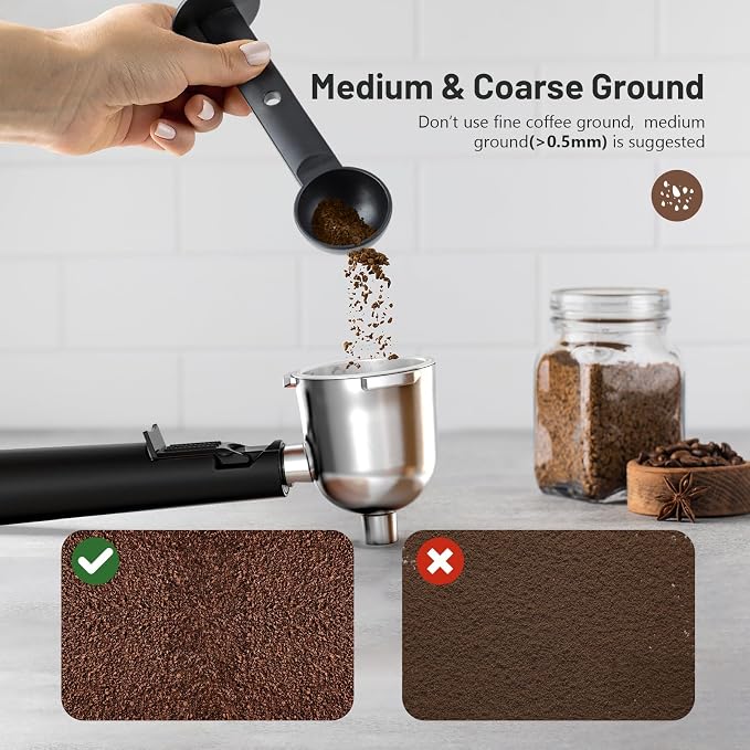 KEENSTAR 3.5Bar Espresso Machine with Milk Frother, 800W Compact Espresso and Cappuccino Maker, Preheating Function, 4-Cup Espresso Maker for Latte or Cappuccino, Gift for Coffee Lovers Upgrade | Milk Frother, 800W Fast Heating, Brew Latte & Cappuccino...